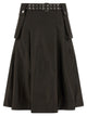 Ganni 'Duchesse Nylon Pleated' Skirt