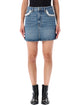 Ganni Ganni Rigid Denim Lace Skirt