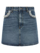 Ganni Denim And Lace Skirt