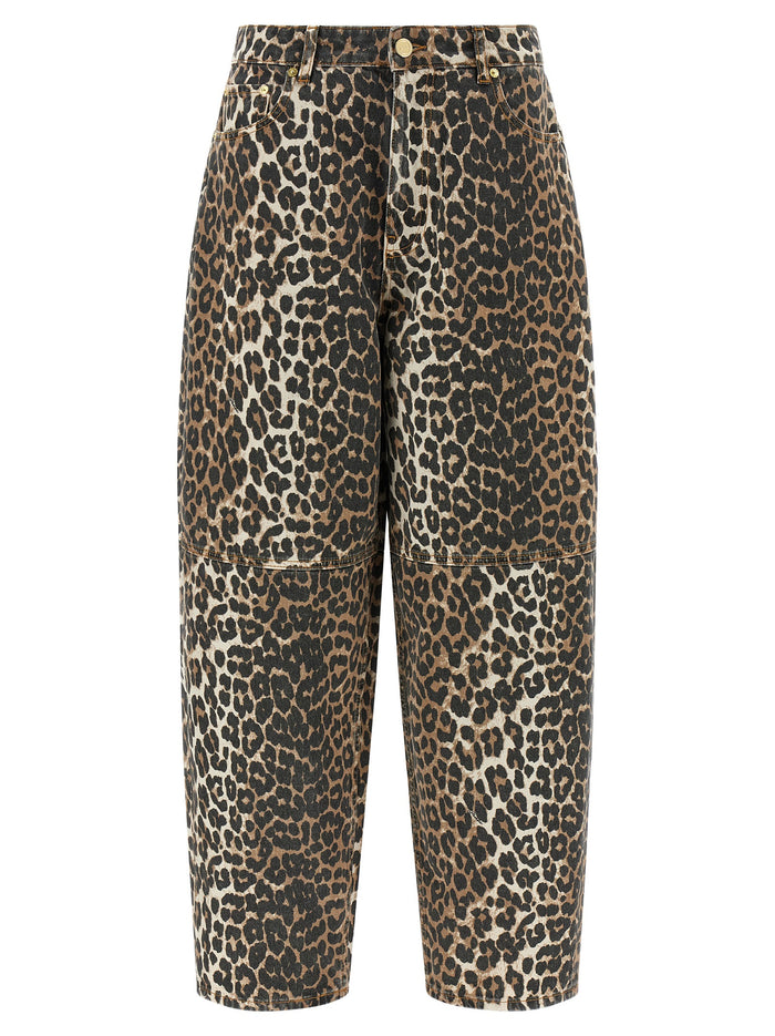 Ganni 'Leopard Printed Stary' Jeans