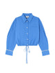Ganni Organic Cotton Cropped Shirt