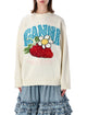 Ganni Ganni Oversized Strawberry Jumper