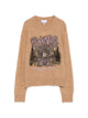 Ganni Graphic-Intarsia Crew-Neck Sweater