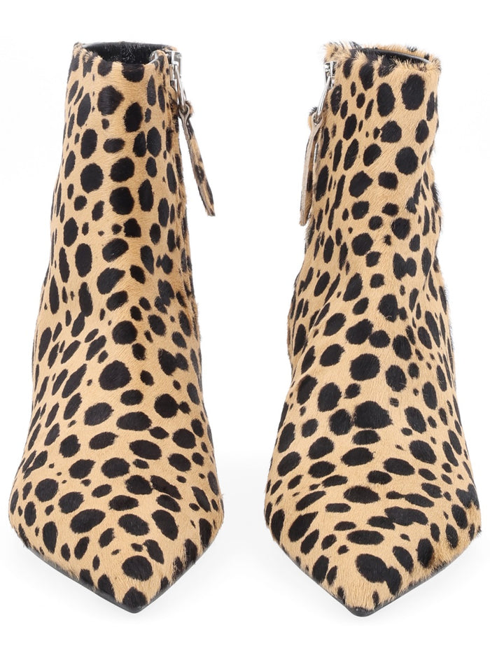 Aeyde Beige Calfhair Leather Heels