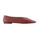 Aeyde Betty Ballet Flats - - Leather - Burgundy