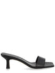 Aeyde Black Nappa Leather Cross Breed Lamb Leather Sandals