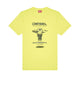 Diesel Yellow T-Shirt With Print