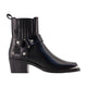 Anine Bing Mid-Height Biker Ankle Boots - - Leather - Black