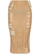Diesel Nude Cotton Blend Skirt