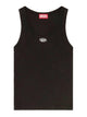 Diesel Black Cotton Elastane T-Shirt
