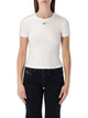 Diesel Diesel Slim-Fit Stretch Cotton T-Shirt With Metallic Oval D Logo