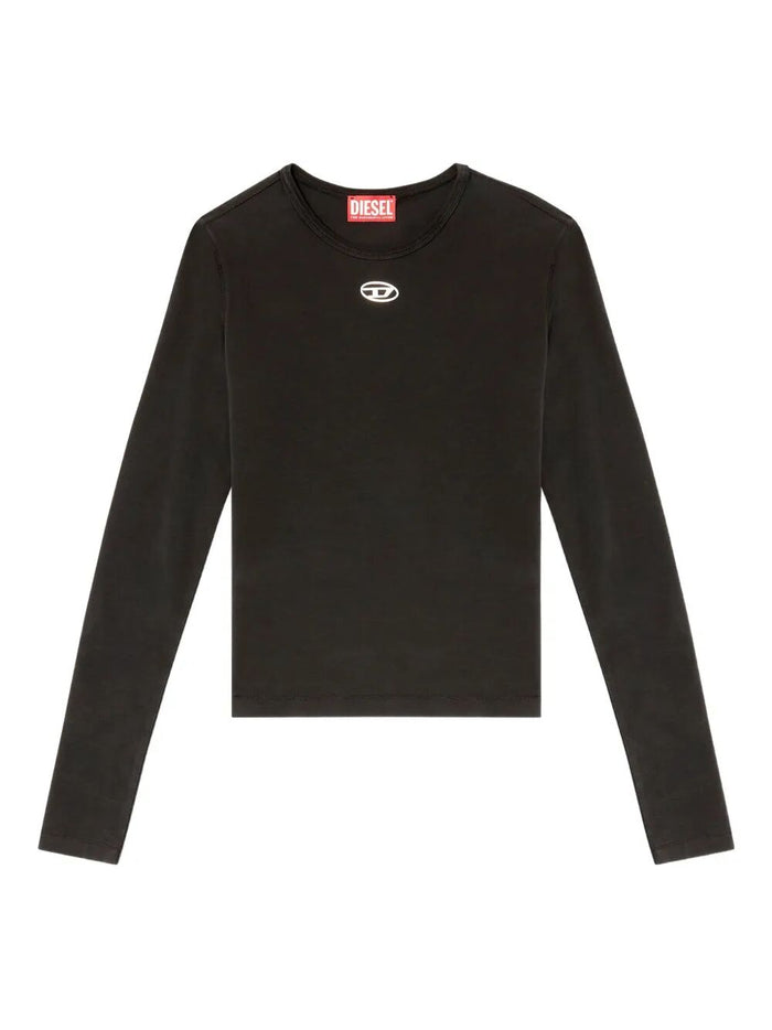Diesel Diesel T-Uncutieslong-Ls-Od T-Shirt With Oval D Logo