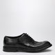 Dolce&Gabbana Washed Black Calfskin Lace-Up Shoe