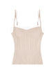 Diesel Neutrals Ribbed Square Neck Top