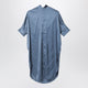 Acne Studios Satin Tunic Dress Dirty Blue