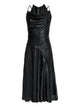 Diesel Black Polyester Coated Dress