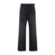 Diesel Black Denim Wide-Leg Jeans