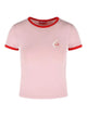Diesel Pink Stretch Cotton T-Shirt