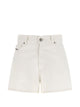 Diesel White Five Pocket Denim Shorts