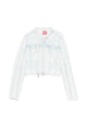 Diesel Blue Zip Fastening Cotton Shirt