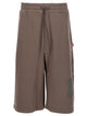 Diesel Brown Cotton Hemp Shorts