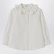 Il Gufo White Shirt With Ruffled Collar