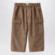 Il Gufo Brown Cotton-Blend Cargo Trousers