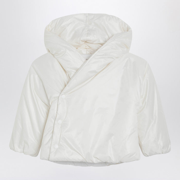 Teddy & Minou White Hooded Puffer Jacket