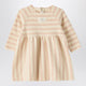 Teddy & Minou Pink Striped Cotton-Blend Dress