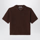 Auralee Brown Mesh Knit Polo