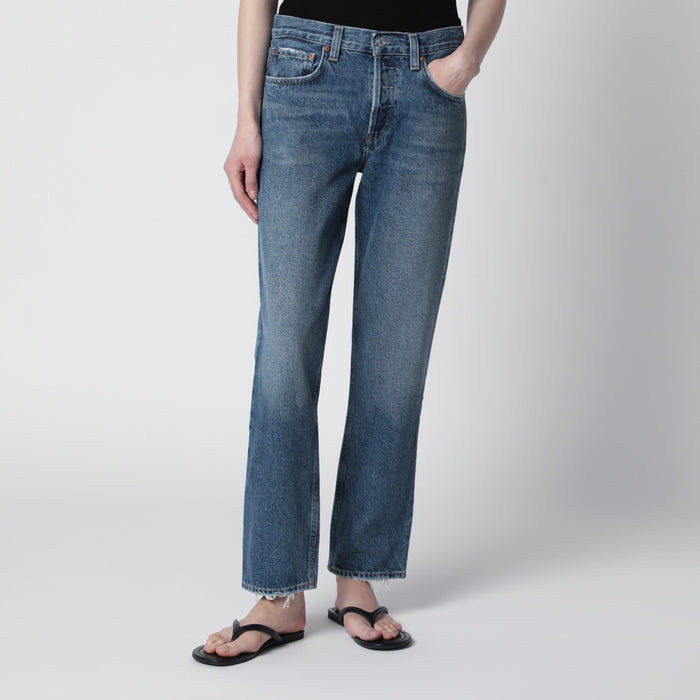 Agolde Romney Jeans In Medium Indigo Denim