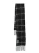Our Legacy Black Check Estate Scarf