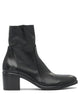 Strategia Black Rubber Ankle Boots