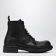 Dolce&Gabbana Black Lace-Up Leather Ankle Boot