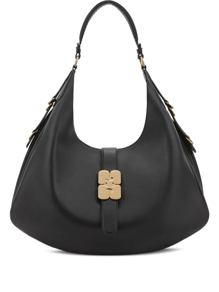 Ganni Kat Large Gold Shopper Bag