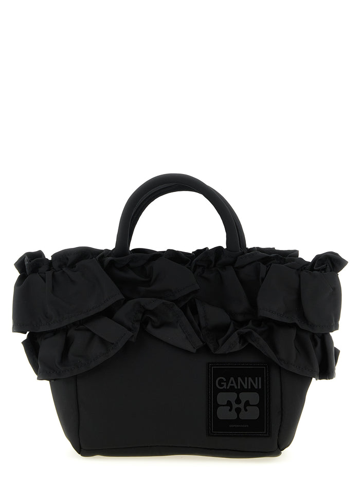 Ganni 'Mini Shopper Ruffle' Handbag