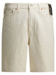 Levi's White Cotton Shorts