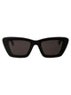Alaia 00 Black Black Grey Acetate Sunglasses