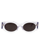 Alaia Crystal-Crystal-Grey Acetate Sunglasses