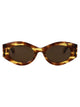 Alaia Yellow-Yellow-Brown Acetate Sunglasses