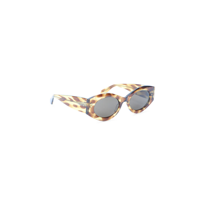 Alaia Yellow Brown Acetate Sunglasses