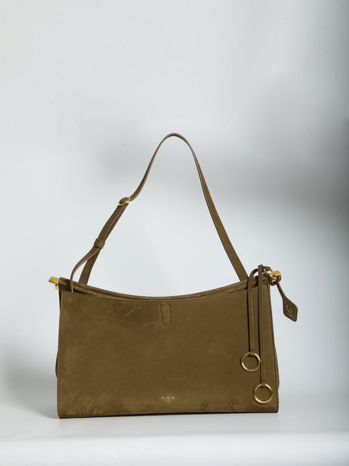 Alaia Le Click Pocket 35 Nabuck Shoulder Bag
