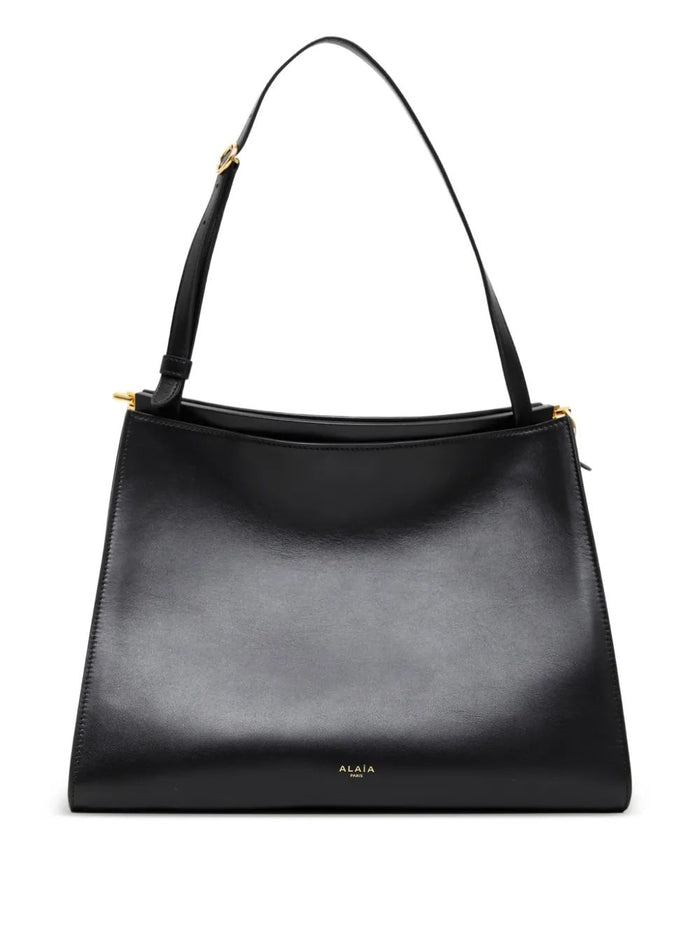 Alaia Le Click Square Leather Bag M Black