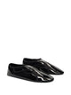 Alaia Noir Leather Slippers