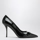 Alaia Pumps Le Coeur 3D 90 In Black Varnish