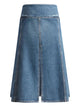 Alaia Cotton Polyurethane Slit Skirt