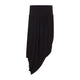 Alaia Black Twisted Viscose Midi Skirt