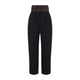Alaia Black Belt Wool Pants
