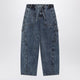 Alaia Blue Washed Denim Cargo Trousers