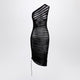 Alaia Black Asymmetrical Skeleton Dress